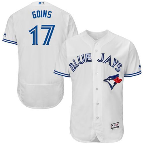 Ryan Goins Toronto Blue Jays white Authentic jersey