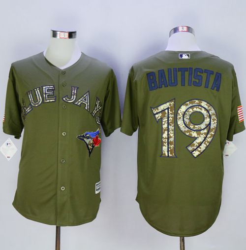 Jose Bautista Toronto Blue Jays green Camo jersey