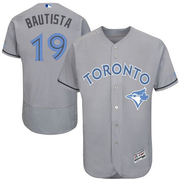 Jose Bautista Toronto Blue Jays grey Authentic jersey