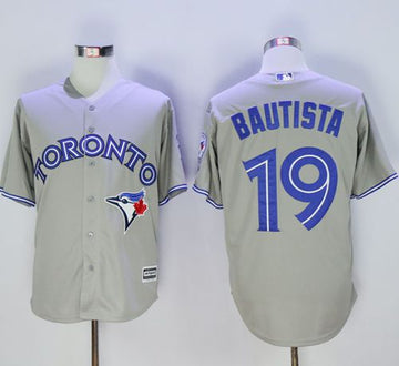 Jose Bautista Toronto Blue Jays grey jersey