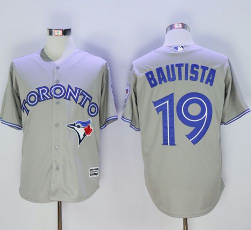 Jose Bautista Toronto Blue Jays grey jersey