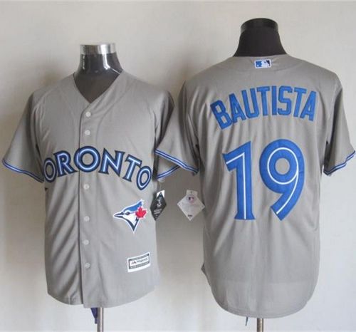 Jose Bautista Toronto Blue Jays grey jersey