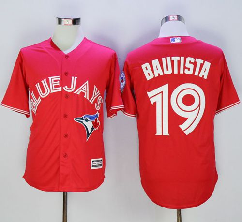 Jose Bautista Toronto Blue Jays red jersey