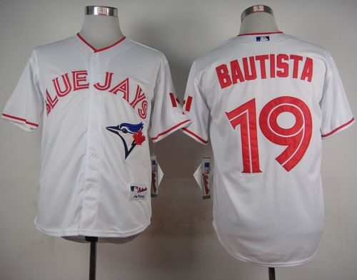Jose Bautista Toronto Blue Jays white jersey