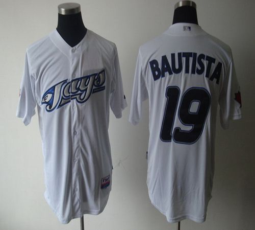 Jose Bautista Toronto Blue Jays white jersey