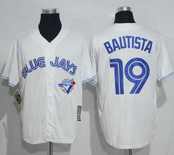 Jose Bautista Toronto Blue Jays white Throwback jersey