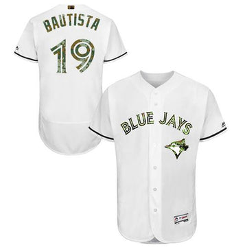 Jose Bautista Toronto Blue Jays white Authentic jersey