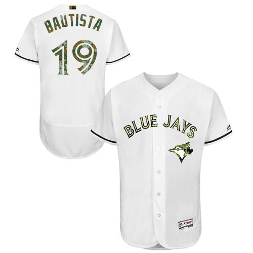 Jose Bautista Toronto Blue Jays white Authentic jersey