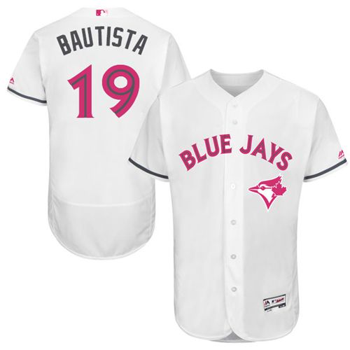 Jose Bautista Toronto Blue Jays white Authentic jersey