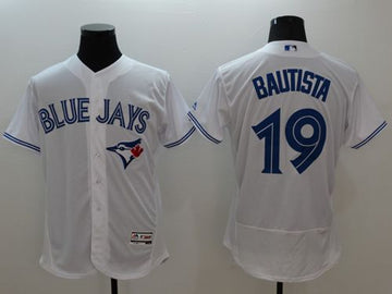 Jose Bautista Toronto Blue Jays white Authentic jersey