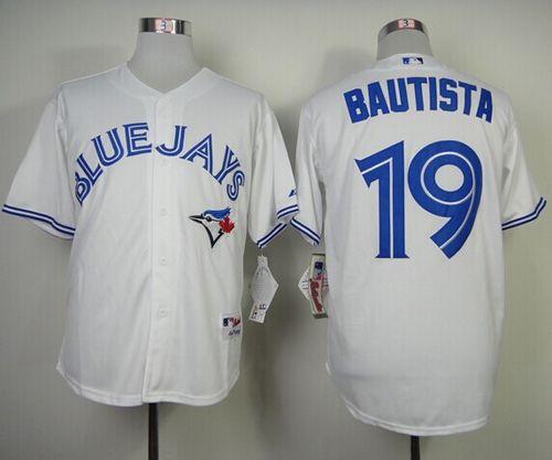 Jose Bautista Toronto Blue Jays white Home jersey