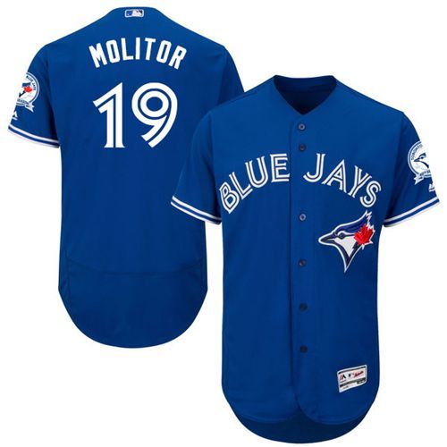 Paul Molitor Toronto Blue Jays blue Authentic jersey