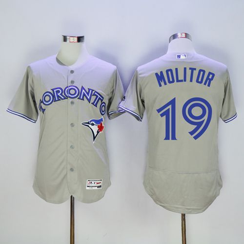 Paul Molitor Toronto Blue Jays grey Authentic jersey