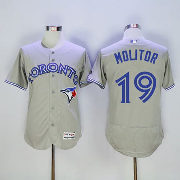 Paul Molitor Toronto Blue Jays grey Authentic jersey