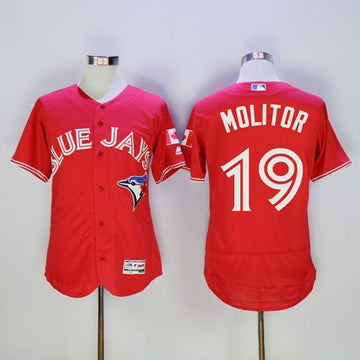 Paul Molitor Toronto Blue Jays red Authentic jersey