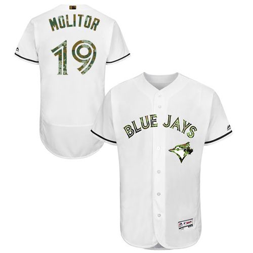 Paul Molitor Toronto Blue Jays white Authentic jersey