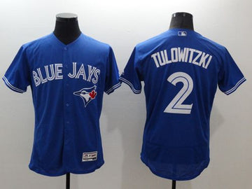 Troy Tulowitzki Toronto Blue Jays blue Authentic jersey
