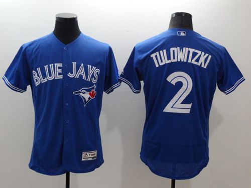 Troy Tulowitzki Toronto Blue Jays blue Authentic jersey