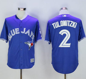 Troy Tulowitzki Toronto Blue Jays blue jersey