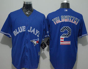 Troy Tulowitzki Toronto Blue Jays blue Fashion jersey