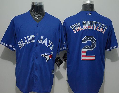 Troy Tulowitzki Toronto Blue Jays blue Fashion jersey