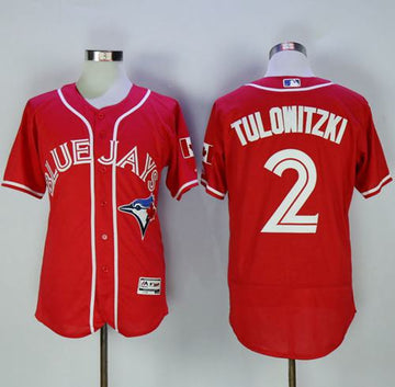 Troy Tulowitzki Toronto Blue Jays red Authentic jersey