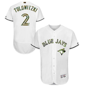 Troy Tulowitzki Toronto Blue Jays white Authentic jersey