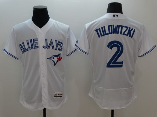 Troy Tulowitzki Toronto Blue Jays white Authentic jersey