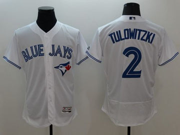 Troy Tulowitzki Toronto Blue Jays white Authentic jersey