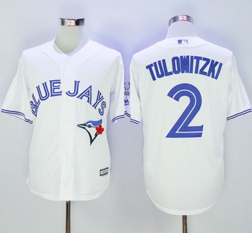 Troy Tulowitzki Toronto Blue Jays white jersey