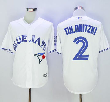 Troy Tulowitzki Toronto Blue Jays white jersey