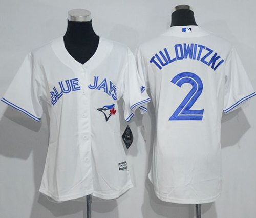 Troy Tulowitzki Toronto Blue Jays white Home jersey