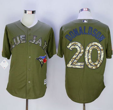 Josh Donaldson Toronto Blue Jays green Camo jersey