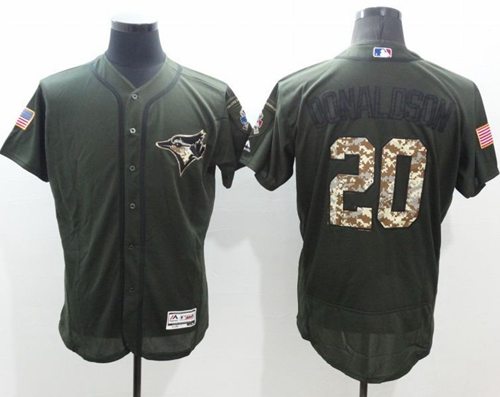 Josh Donaldson Toronto Blue Jays green Salute To Service jersey