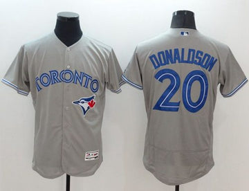 Josh Donaldson Toronto Blue Jays grey Authentic jersey