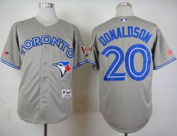 Josh Donaldson Toronto Blue Jays grey Road jersey
