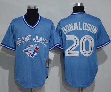Josh Donaldson Toronto Blue Jays blue Throwback jersey