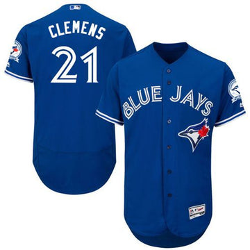 Roger Clemens Toronto Blue Jays blue Authentic jersey