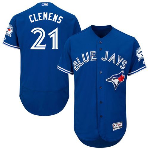 Roger Clemens Toronto Blue Jays blue Authentic jersey