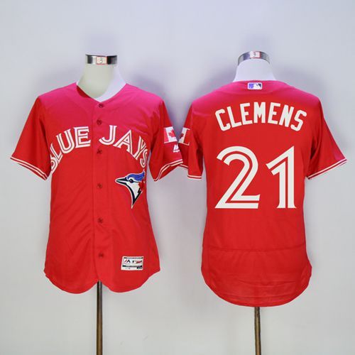 Roger Clemens Toronto Blue Jays red Authentic jersey