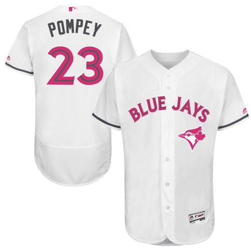 Dalton Pompey Toronto Blue Jays white Authentic jersey