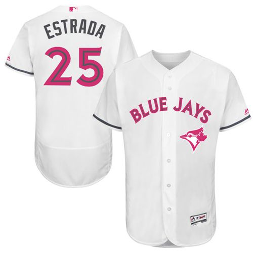 Marco Estrada Toronto Blue Jays white Authentic jersey