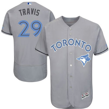 Devon Travis Toronto Blue Jays grey Authentic jersey