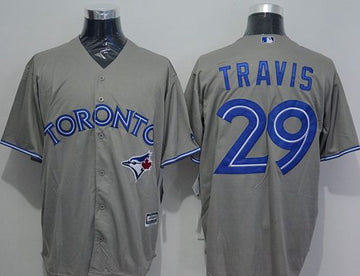 Devon Travis Toronto Blue Jays grey jersey