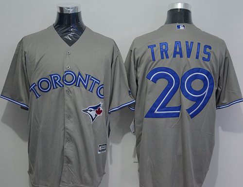 Devon Travis Toronto Blue Jays grey jersey