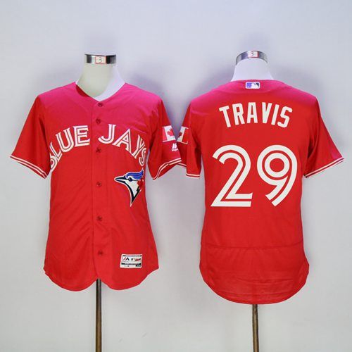 Devon Travis Toronto Blue Jays red Authentic jersey