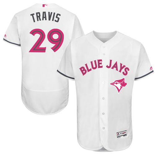 Devon Travis Toronto Blue Jays white Authentic jersey