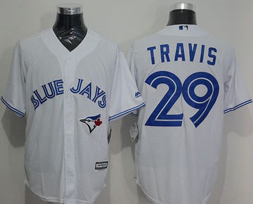 Devon Travis Toronto Blue Jays white jersey