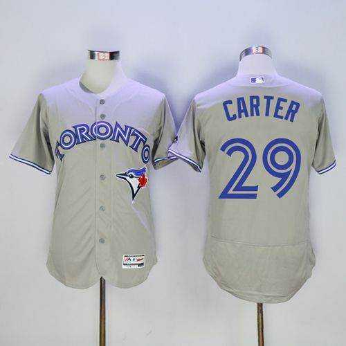 Joe Carter Toronto Blue Jays grey Authentic jersey