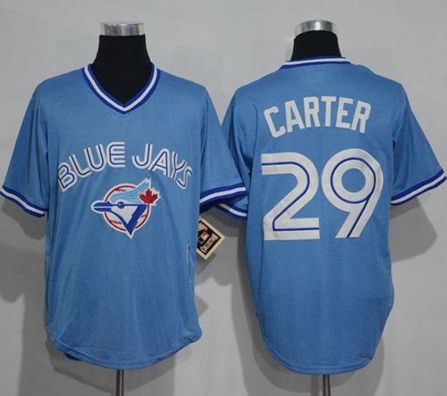 Joe Carter Toronto Blue Jays blue Throwback jersey